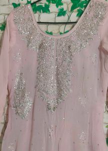 Elegant Pink Embroidered Kurta Set