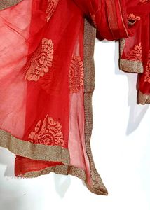 Red &amp; Gold Dupatta (Women)