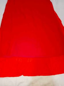 Pink Orange Embroidered Kurta