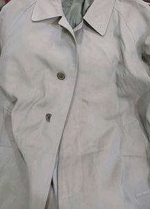 Elegant Light Olive Trench Coat