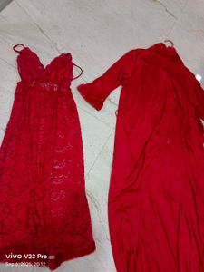 Red Lace Nightgown