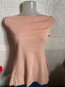 Peach Off-Shoulder Top