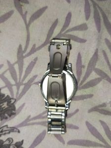 Original Fastrack Silver Watch with blue dial
