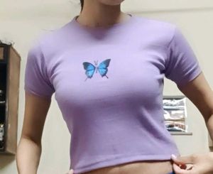 Lavender Crop Top 🎀🤌