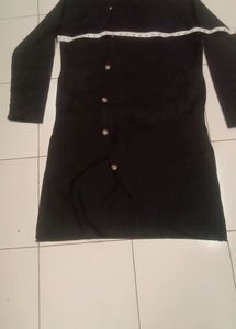 Men Black Kurta