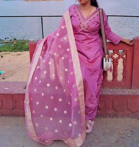 Pink Salwar Kameez Suit Set