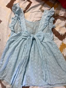 Cute Blue Babydoll Top