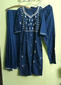 New/Unused Rayon Embroidery Kurta Set