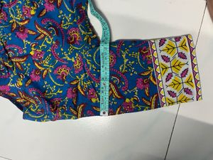 Beautiful Cotton Floral Printed Anarkali