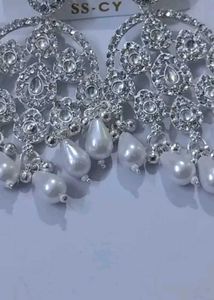 Stunning Silver Tone Dangle Earrings