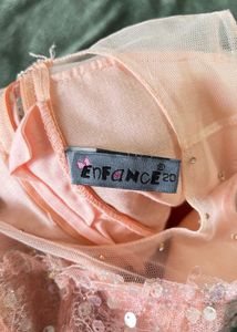 Enfance Peach Party Dress