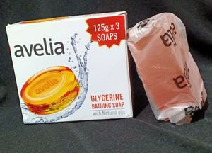 Avelia Glycerine Bathing Soap For All SkinType Pack Of 3*125g Each