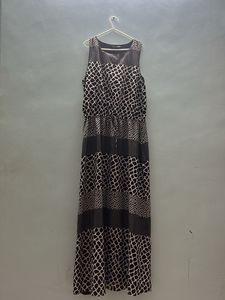 Tokyo Talkies Black And White Maxi Dress