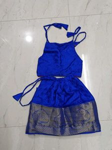 Blue Kids Lehenga Choli Set