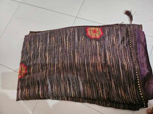 Elegant Striped Saree