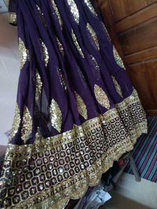 PURPLE GOWN SET