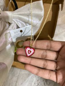 Combo Of Earings And Necklace Chain