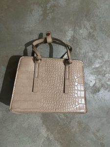 Mango Crocodile-Effect Mini Bag