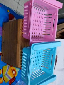 Adjustable Fridge Basket (Pack Of 2)