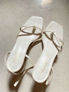✨ Truffle Collection Elegant White Heels
