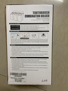Self Adhesive Plastic Wall Mounted Toothbrush Hold