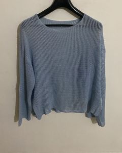 Light Blue Knit Sweater