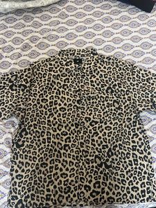 Leopard Print Short Sleeve Shirt