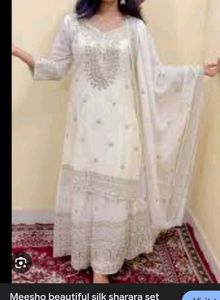 Elegant White Kurta Set small to XXXl