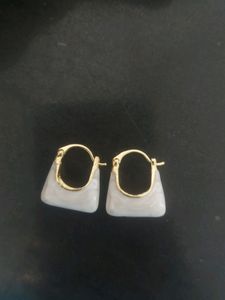 Marble GOLD POLISH EARRINGS