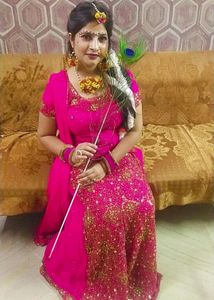 RANI COLOUR WITH DARK STONE WORK Lancha