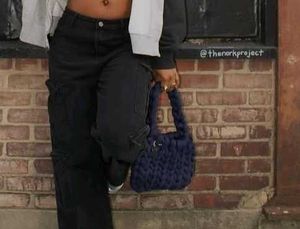 Y2k Pinteresty Core Aesthetic Crotchet Cloud Bag