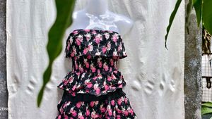 6196. CUTE PARTY RUFFLE DRESS