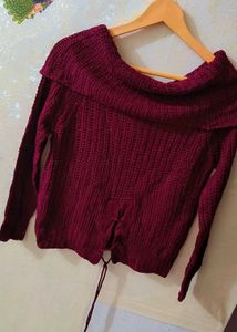 Maroon Color Pullover