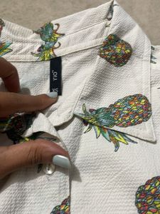 Pineapple Print Top