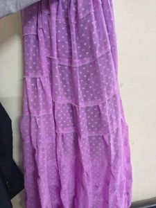 Purple Tiered Skirt