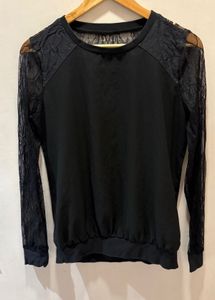 Elegant Black Lace Top