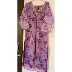 Lavender Kurta Set