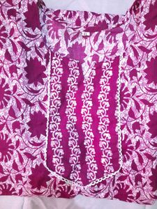 Floral Purple Kurta Set