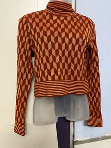 Pintrest Patterned Turtleneck Sweater