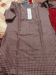 Checkered Kurta woolen