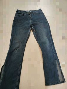 Bootcut Jeans with Slit