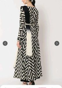 Elegant Printed Anarkali Kurta Set