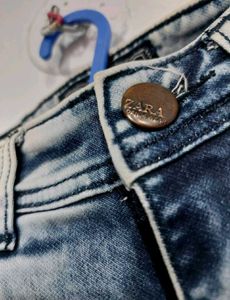 Zara Man Distressed Slim Fit Jeans