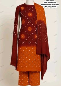 Bandhej Gulti Cotton Suit Set