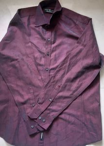 PROVOGUE shirt - Shaded burgundy &amp; purple