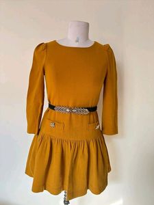 Pretty Mustard Dress