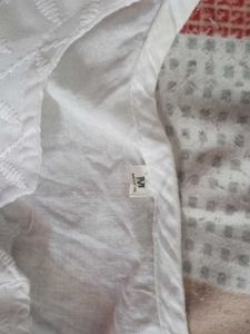 New White Chikankari Kurti