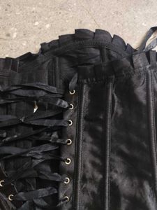 Black Satin Corset