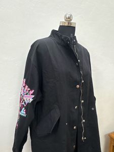 Embroidered Black Jacket