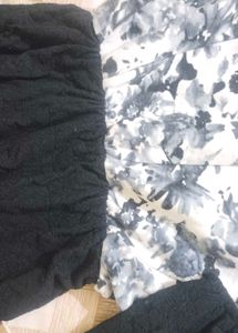 Black And White One Piece Winter 👗